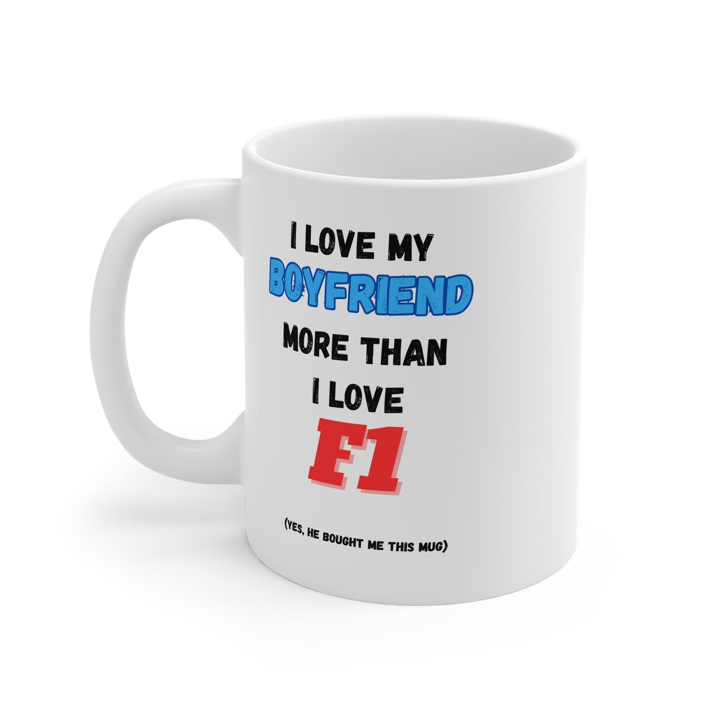 Formula 1 Valentines Mug for Girlfriend/Boyfriend