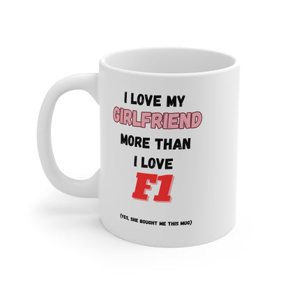 F1 Valentines Mug for Boyfriend/Girlfriend