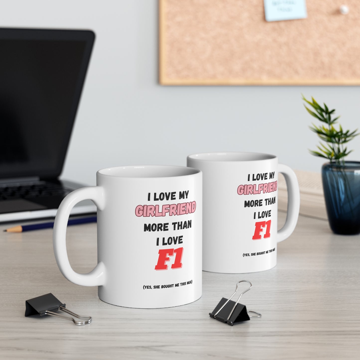 F1 Valentines Mug for Boyfriend/Girlfriend