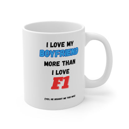 Formula 1 Valentines Mug for Girlfriend/Boyfriend