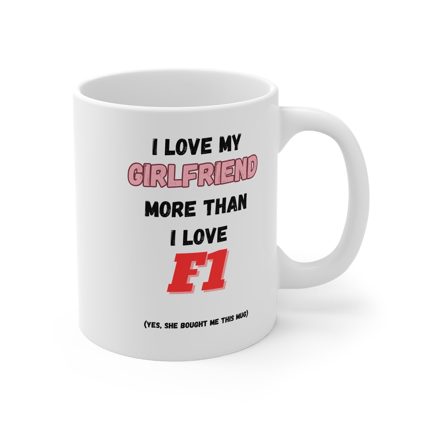 F1 Valentines Mug for Boyfriend/Girlfriend